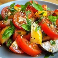 Salade de sardines à la tomate et oignon